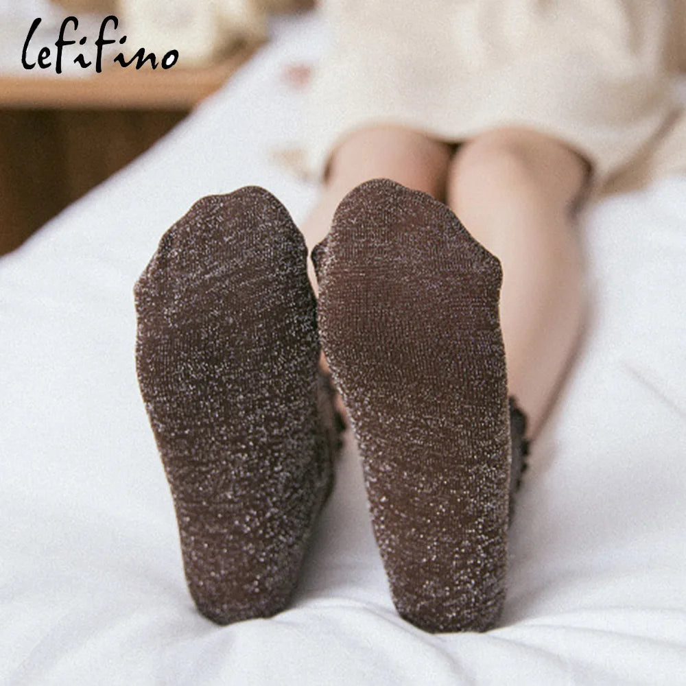 Cozy Lune x Lefifino Retro Socks – Soft Knit Shimmer Socks