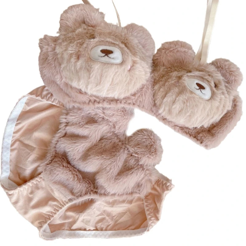 Cozy Lune Bearie Set β Fluffy Bears Bikini