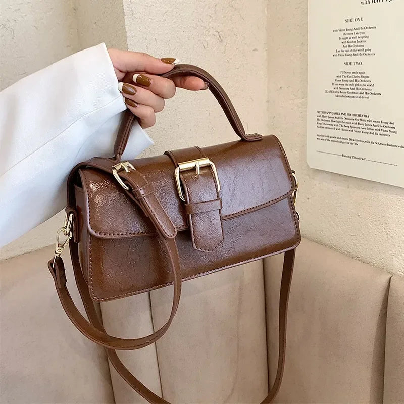 Cozy Lune BelleBag – Glossy Mini Shoulder Bag