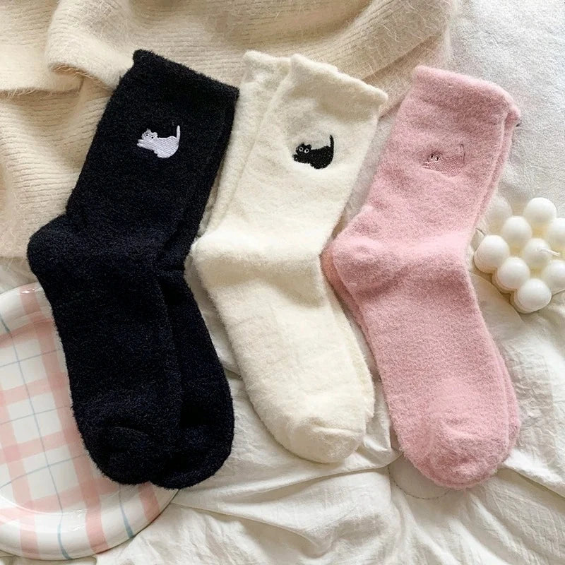 Cozy Lune PurrSoft Socks β Fluffy Cat Sets