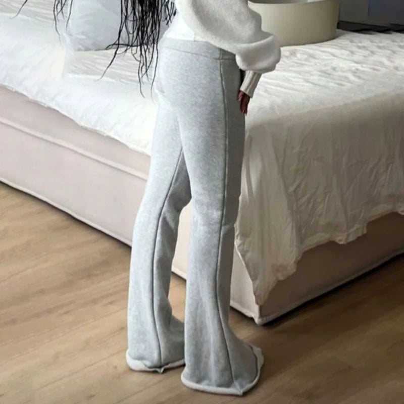 Cozy Lune FlareForm Pants β Sculpting Flared Essentials