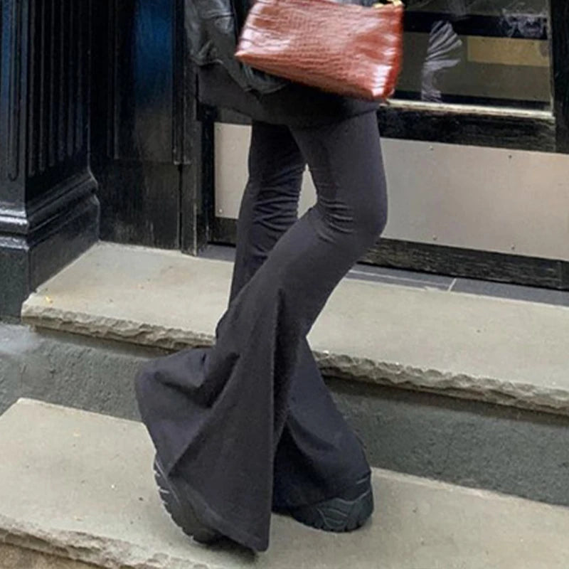 Cozy Lune FlareFit Pants – Sculpting High-Waist Flare Trousers