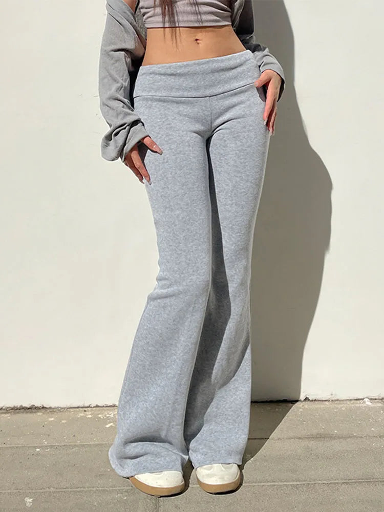 Cozy Lune FlareForm Pants β Sculpting Flared Essentials