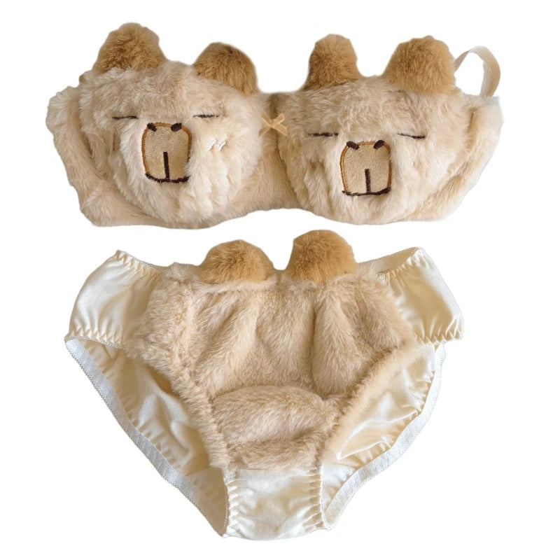 Cozy Lune Capy Set – Fluffy Capybara Bikini