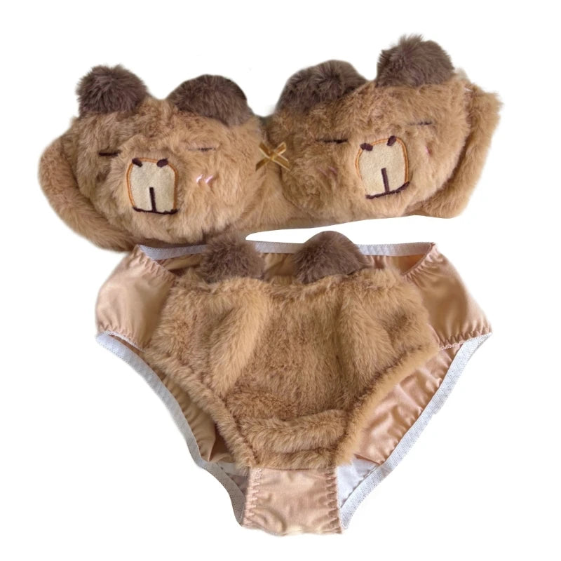Cozy Lune Capy Set – Fluffy Capybara Bikini