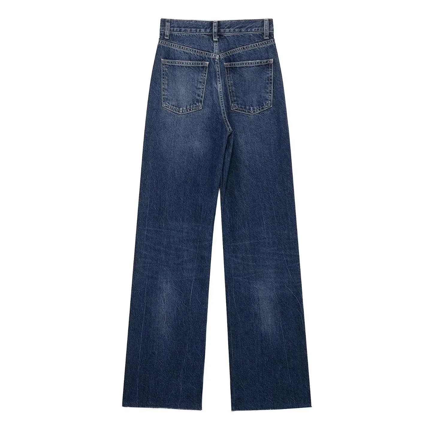 Cozy Lune CurveEase Denim β High-Waist Straight Jeans