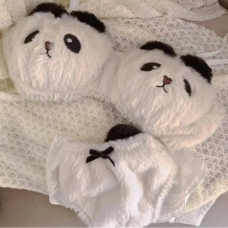 Cozy Lune Bearie Set β Fluffy Bears Bikini