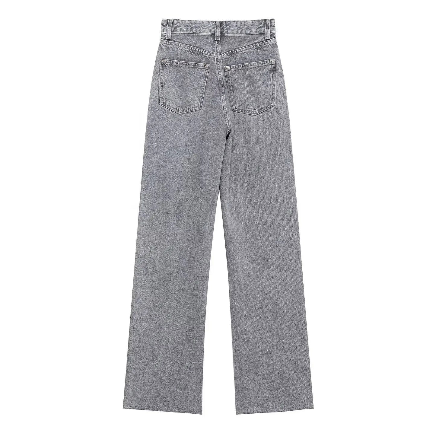 Cozy Lune CurveEase Denim β High-Waist Straight Jeans
