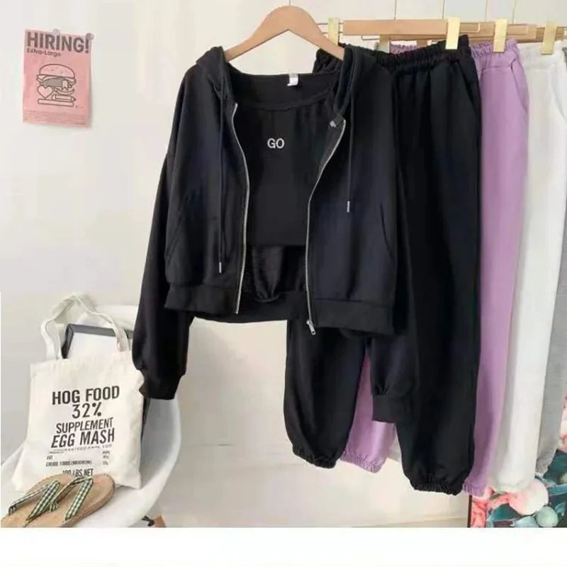 Cozy Lune X Go LoungeSet β 3-Piece Comfy Tracksuit