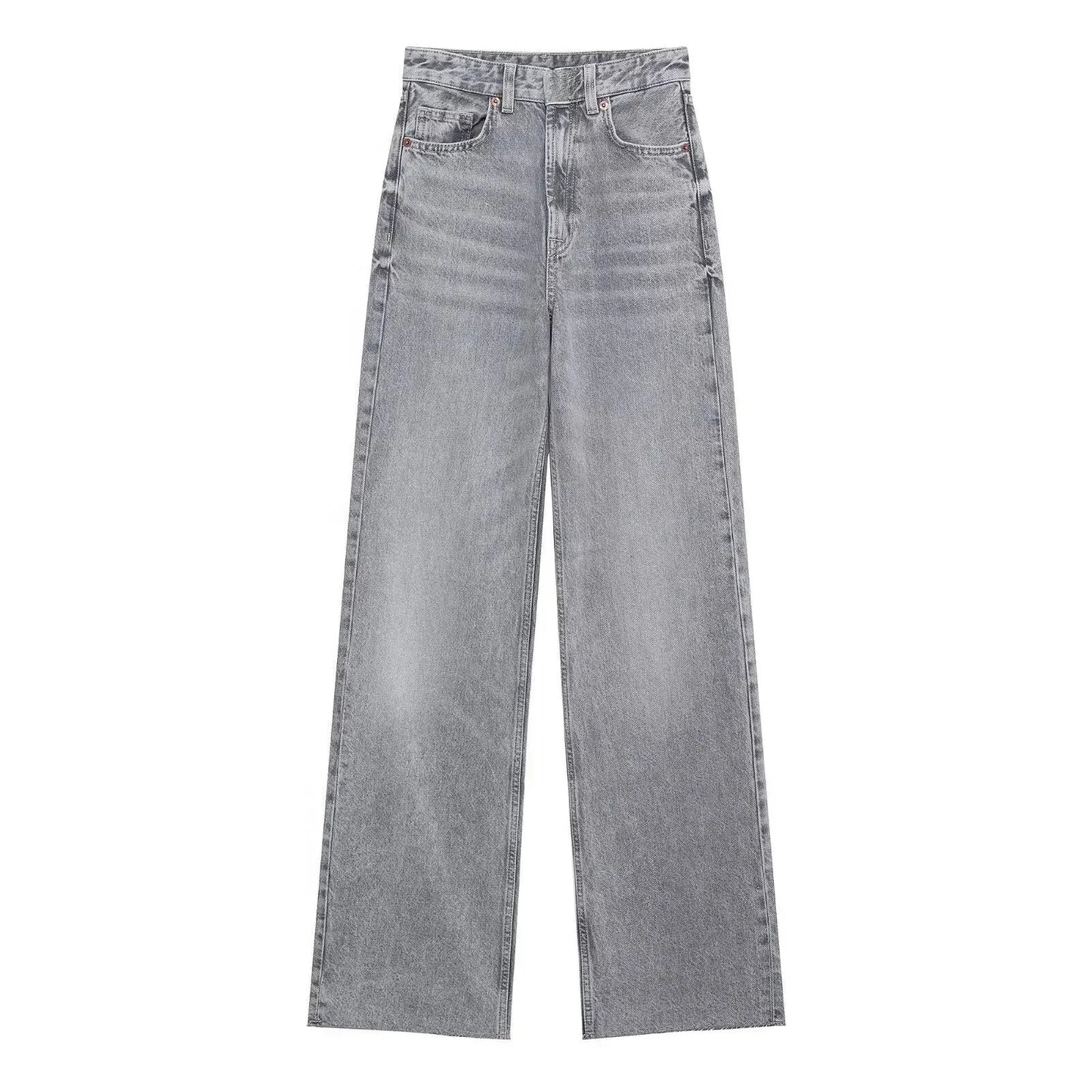 Cozy Lune CurveEase Denim β High-Waist Straight Jeans