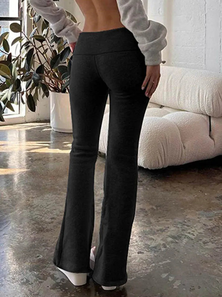 Cozy Lune FlareForm Pants β Sculpting Flared Essentials