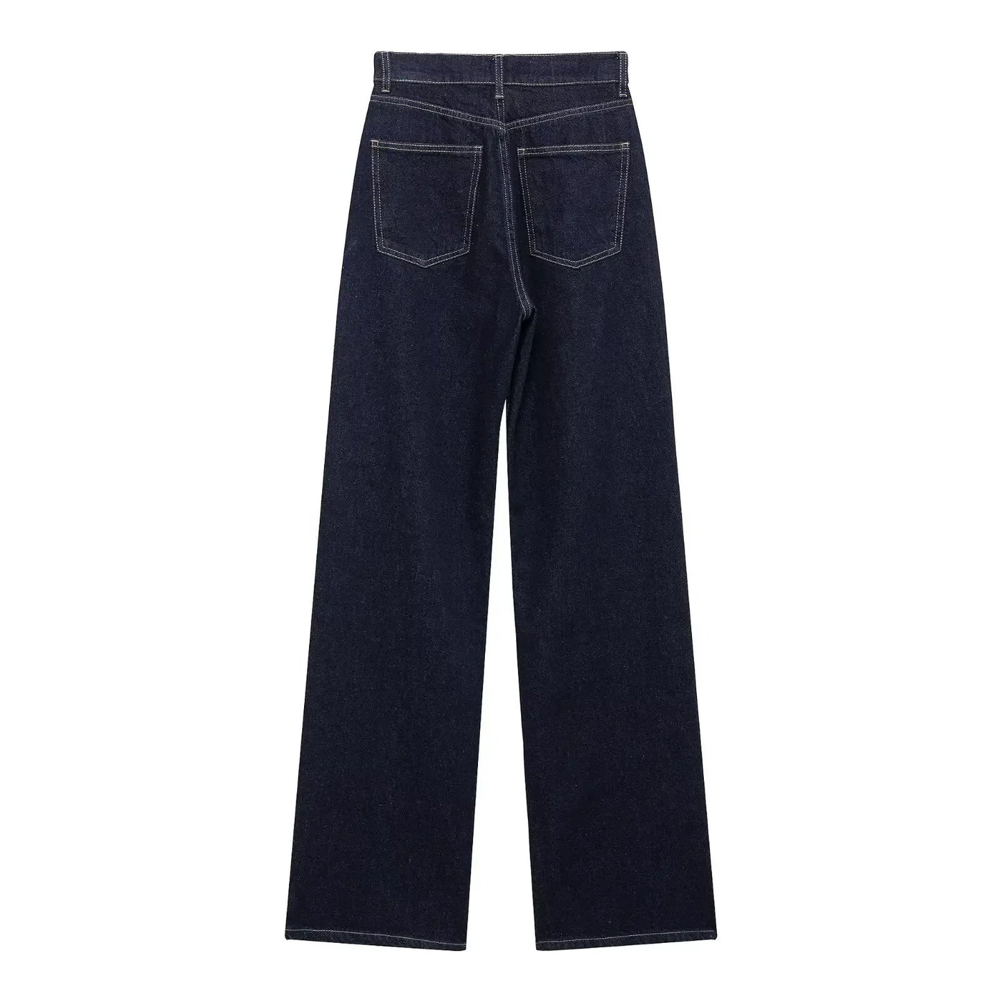 Cozy Lune CurveEase Denim β High-Waist Straight Jeans