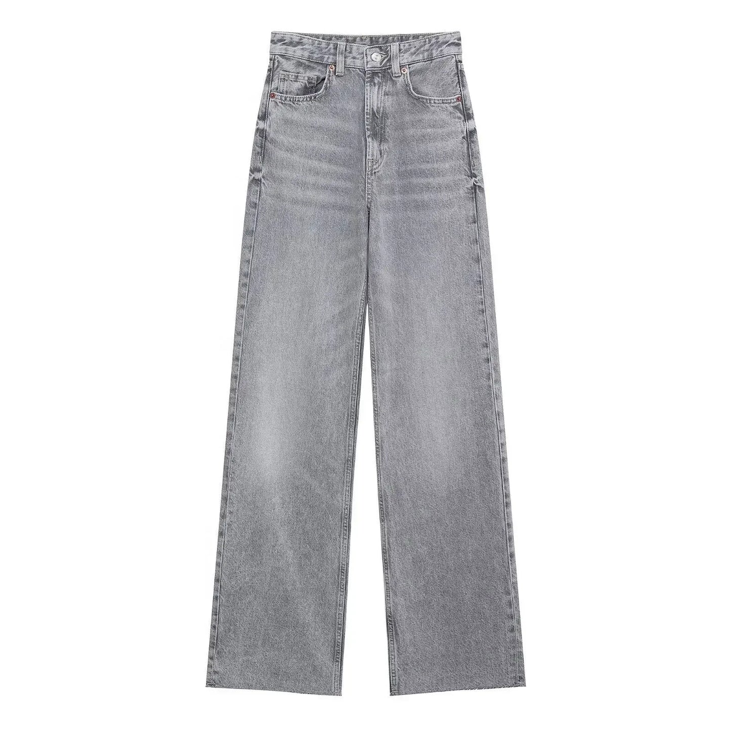 Cozy Lune CurveEase Denim β High-Waist Straight Jeans
