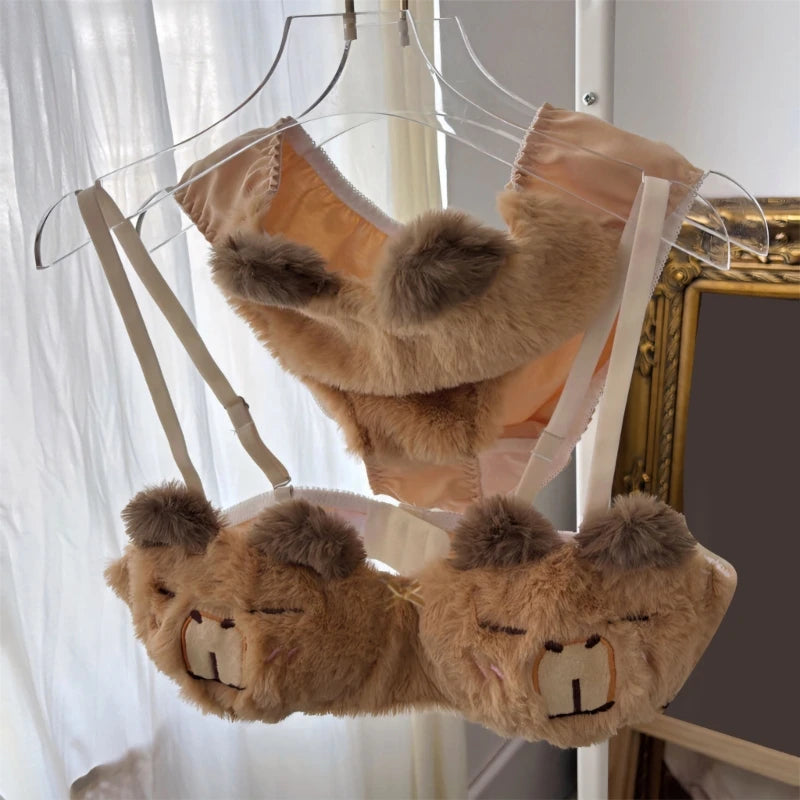 Cozy Lune Capy Set – Fluffy Capybara Bikini