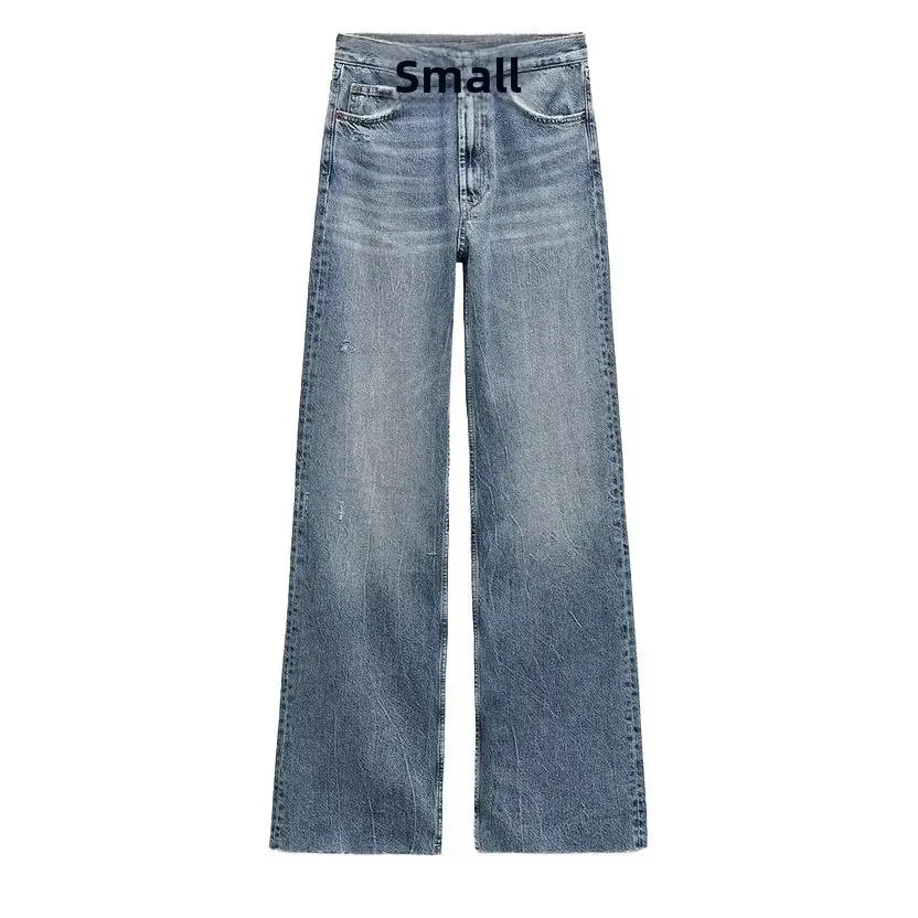Cozy Lune CurveEase Denim β High-Waist Straight Jeans