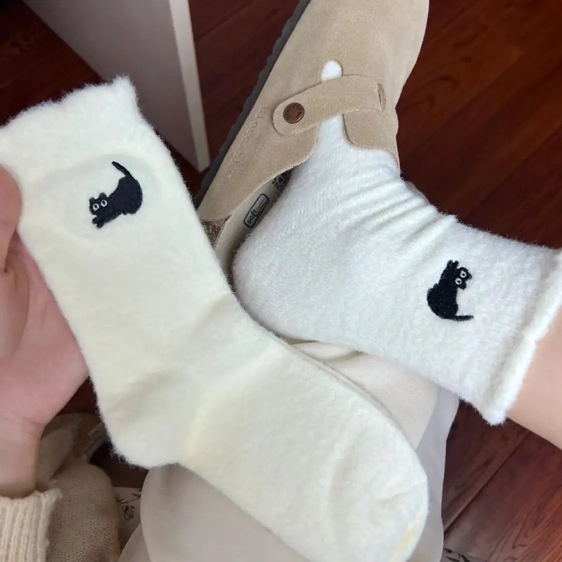 Cozy Lune PurrSoft Socks β Fluffy Cat Sets
