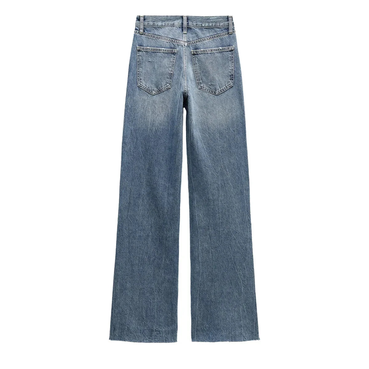 Cozy Lune CurveEase Denim β High-Waist Straight Jeans
