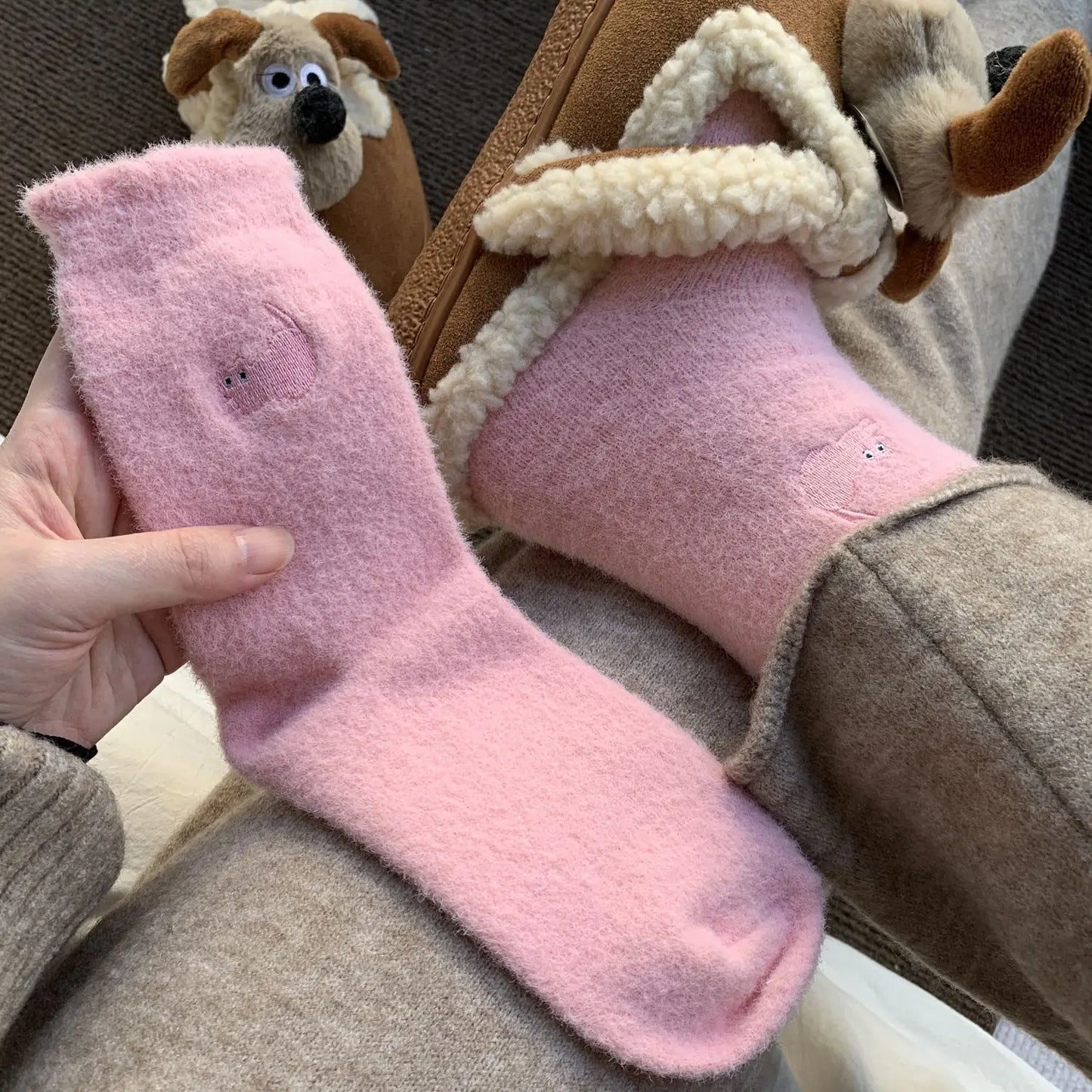 Cozy Lune PurrSoft Socks β Fluffy Cat Sets