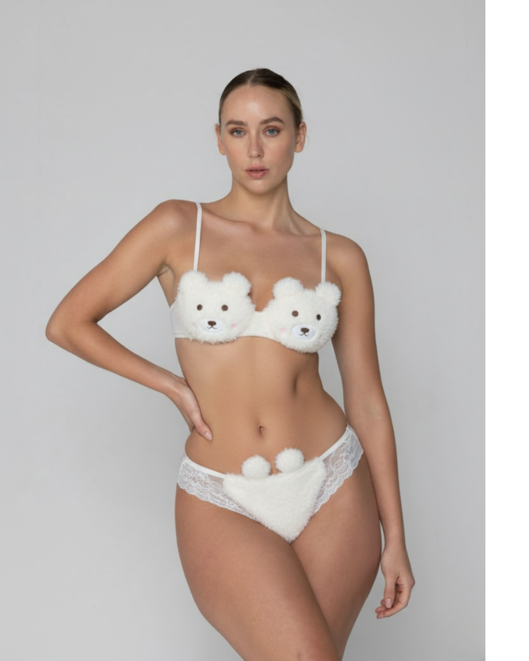 Cozy Lune Bearie Set β Fluffy Bears Bikini