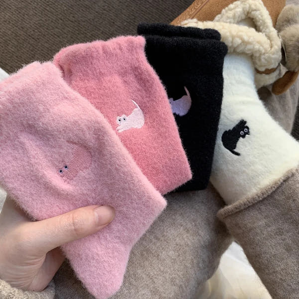 Cozy Lune PurrSoft Socks – Fluffy Cat Sets