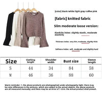Cozy Lune KnitEase Sweater – Slim Fit Flared-Sleeve Knit Top