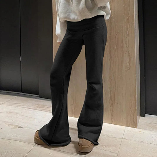 Cozy Lune FlareForm Pants – Sculpting Flared Essentials