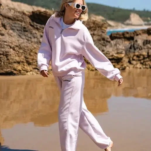 Cozy Lune PureEase Set – Half-Zip Fleece Lounge Set