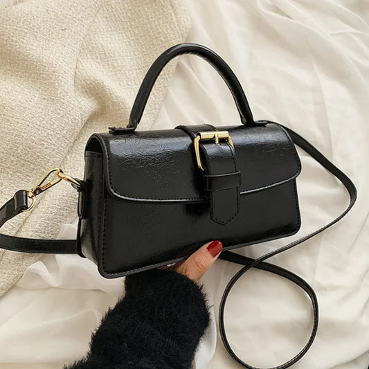 Cozy Lune BelleBag – Glossy Mini Shoulder Bag