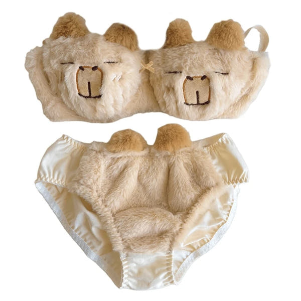 Cozy Lune Capy Set – Fluffy Capybara Bikini