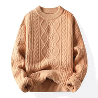 Cozy Lune KnitEase Sweater – Soft Cable Knit Essential