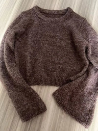 Cozy Lune KnitEase Sweater – Slim Fit Flared-Sleeve Knit Top