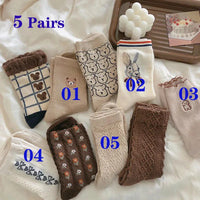 Cozy Lune WarmHearts Set – 5-Pair Cozy Socks Collection