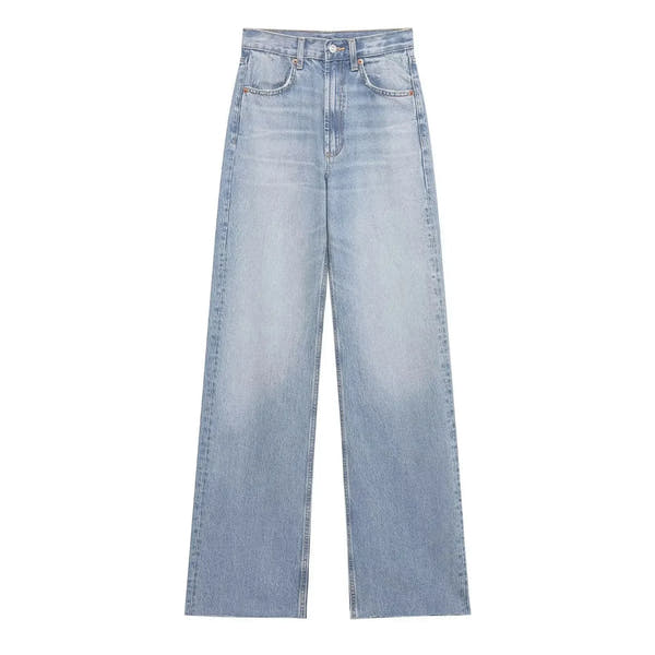 Cozy Lune CurveEase Denim – High-Waist Straight Jeans