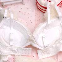 Cozy Lune Lovie Set – Fluffy Bikini with Bear & Heart Details