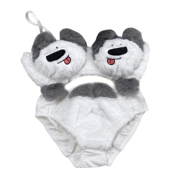 Cozy Lune Puppy Set – Fluffy Dog Bikini