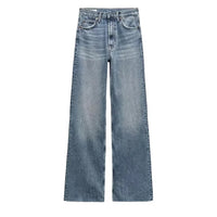Cozy Lune CurveEase Denim – High-Waist Straight Jeans