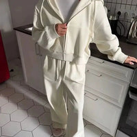 Cozy Lune EaseSet – Oversized Fleece Lounge Tracksuit