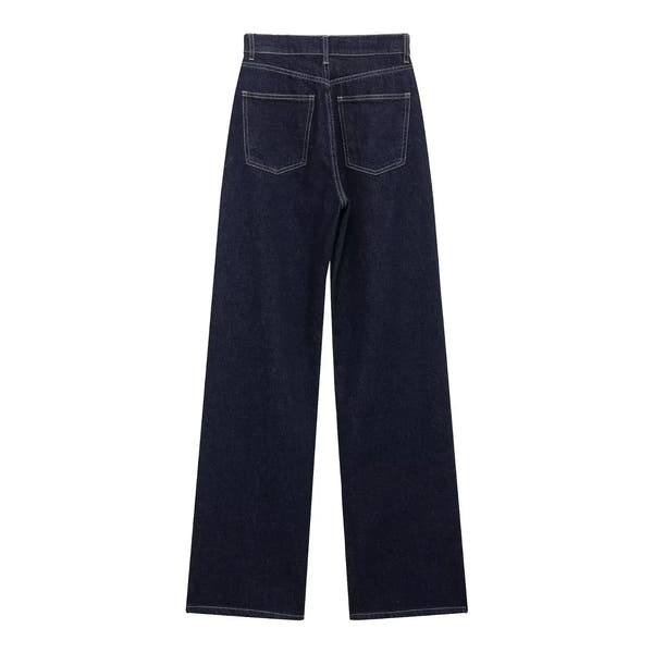 Cozy Lune CurveEase Denim – High-Waist Straight Jeans