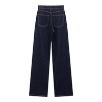 Cozy Lune CurveEase Denim – High-Waist Straight Jeans