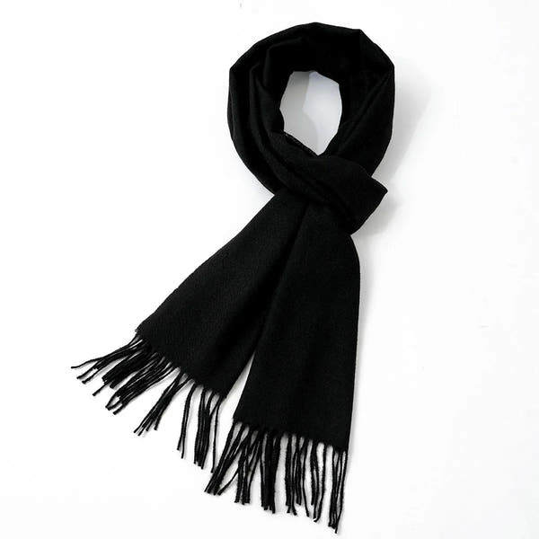 Cozy Lune NoirScarf – Premium Cashmere-Blend Scarf